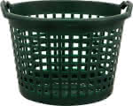 Gartenkorb 25 kg, grün,,rund