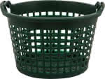 Gartenkorb 15 kg, grün,,rund
