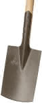 Bauspaten mit Tritt,Gr. 2 Eschen T-Stiel,Ideal