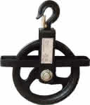 Seilrad 190 mm, 200 kg,für Seile von 18 - 22 mm