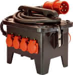 Baustellen-Stromverteiler,M2 400V aus Vollgummi
