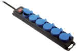 6-fach Verteilersteckdose,IP44, 1,5m H07RN-F3G1,5