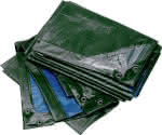 Rainexo - Abdeckplane,150g/qm, 1,5x12m, gr/bl