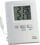 Thermometer Max-Min.,Elektr., Kunststoff, weiß