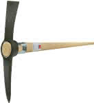 Kreuzhacke Stahl,schw lack 1,5 kg m Stiel