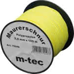 Lot-Maurerschnur 2,0mm,gelb-fluor., 100m Rolle