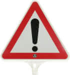 Schild Achtung,,Folie Typ 2,,Seitenlänge 440mm