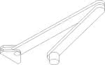 Gestänge zu TS 2000/4000,weiss (RAL 9016),GEZE