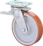 Lenkrolle 300/75mm RR120. B15 Pl.,Poly.Guss,KL,Fest RR120.C10.301