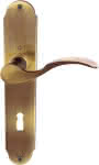 HOPPE Drückergarnitur,Caracas M112SLN/2021,Langschild BB72/8 F73 TS