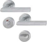 HOPPE Drückergarnitur,E1400/42H/42HKVS Rosette,rund WC/S 8(8) Edelstahl