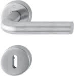 HOPPE Drückergarnitur,E150/42H/42HKVS Rosette,rund BB 8mm Edelstahl