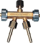 Doppelabzweigventil,Sauerstoff, G 1/4" R