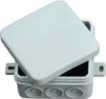 Abzweigdose o.Klemmen,Außenputz / Feuchtraum,grau 75x75x40mm