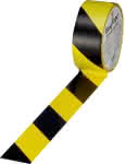 Markierungsband 75mmx33m,schwarz/gelb
