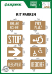 Schablonenset,Schablonen KIT,Parken - a.m.p.e.r.e.