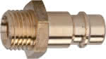 Stecknippel für Kupplung,NW 7,2-7,8, Messing,,AG G1/2" - RIEGLER