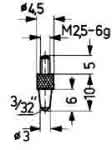 Messeinsatz Stahl,Typ 21/ 3,0mm KÄFER