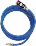 Werkstattschlauch-Set,Druckknopf-Kupplung NW7,4,blau 12,7x3,5mm 20m - RIEGLER