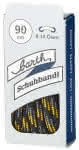 Schnürsenkel, 120 cm,,rund, schw.-grau-gelb,barth Schuhbandl