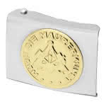 Koppelschloss GREGOR,Maurer silber,Maurer