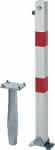 Absperrpfosten KLAPPY-BO,70x70 mm Dreik. Einbet.,GAH Alberts