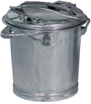 Mülleimer mit Bügel,35 l verzinkt