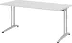 Schreibtisch lichtgrau,1600x800 mm