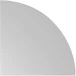 HAMMERBACHER Eckplatte,90° B800xT800mm lichtgrau