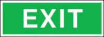 Fluchtwegschild Folie,B300xH105 mm,Exit - langnachleuchtend