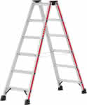 Stufenstehleiter beids,2x6 Stufen AH 2,38m,HYMER
