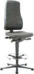 Bimos Arbeitsstuhl,9641-2000 All-In-One 3,Sitzhöhe 570-830 mm - mit Gleiter, PU schwarz