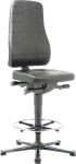 Bimos Arbeitsstuhl,9641-2571 All-In-One 3,Sitzhöhe 570-830 mm - mit Gleiter, Kst. schwarz