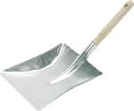 Kehrschaufel mit,Holzgriff Metall,verzinkt