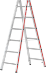 Sprossenstehleiter beids.,2x6 Sprossen AH 2,50m