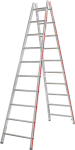 Sprossenstehleiter beids.,2x10 Sprossen AH 3,57m