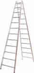 Sprossenstehleiter beids.,2x12 Sprossen AH 4,10m