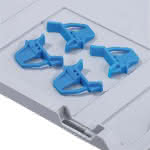 Schiebeschnappverschluss,f.Eurobox,blau (VE4St.)