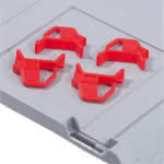 Schiebeschnappverschluss,f.Eurobox,rot (VE4St.)