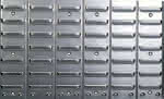 Metallschlitzwand für,Sichtlagerkasten Gr.1-4,B630xT15xH380 mm