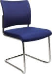 Bes.-Stuhl Visit20,m.Polster,blau