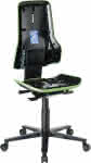 Bimos Arbeitsstuhl,ESD Neon 2, grün,Sitzhöhe 450-620 mm - mit Rollen, ohne Polster