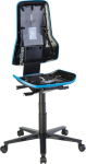 Bimos Arbeitsstuhl,ESD Neon 2, blau,Sitzhöhe 450-620 mm - mit Rollen, ohne Polster