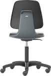 Bimos Arbeitsstuhl,Labsit 2, K-Leder anthr.,Sitzhöhe 450-650 mm - mit Rollen