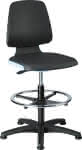 Bimos Arbeitsstuhl,Labsit 3, K-Leder blau,Sitzhöhe 520-770 mm