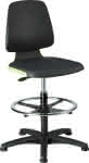 Bimos Arbeitsstuhl,Labsit 3, K-Leder grün,Sitzhöhe 520-770 mm