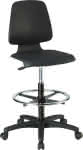 Bimos Arbeitsstuhl,Labsit 4, K-Leder weiß,Sitzhöhe 560-810 mm
