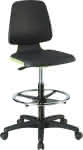 Bimos Arbeitsstuhl,Labsit 4, K-Leder grün,Sitzhöhe 560-810 mm