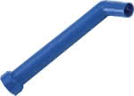 Auslaufrohr starr,HD-PE blau L260 mm