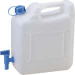 Wasserkanister 12 l,HD-PE natur,B333,5xT160xH331,5 mm - mit Ablasshahn